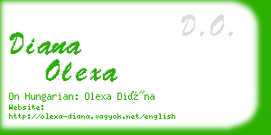 diana olexa business card